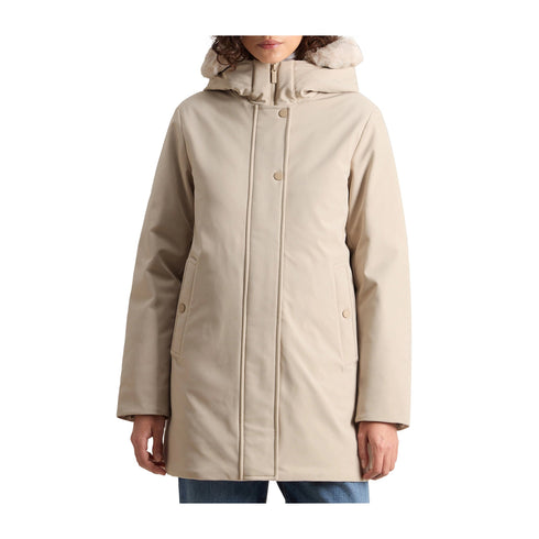 Woolrich Parka Parka Donna Firth con pelliccia Beige A24 - WOOLRICHCFWWOU1017FRUT3496 - 7404 - XS - Francavilla Moda